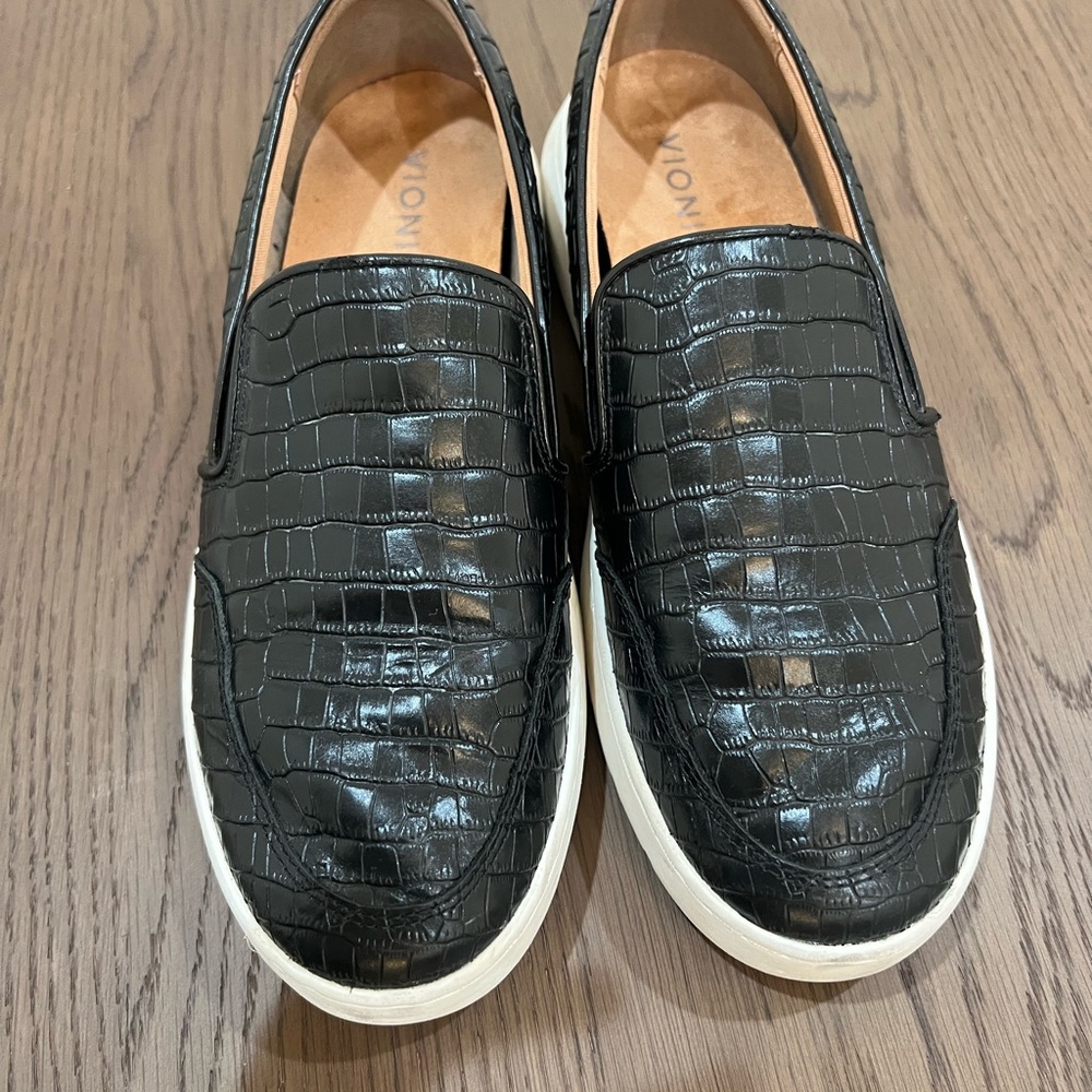 Vionic Dinora Platform Blackcrocodile Pattern Sli… - image 8